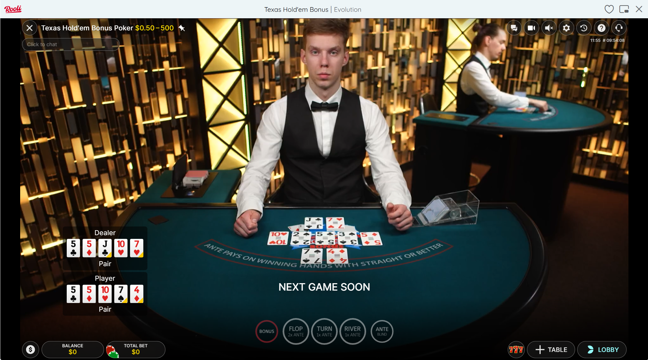 Casino Hold'em at Rooli
